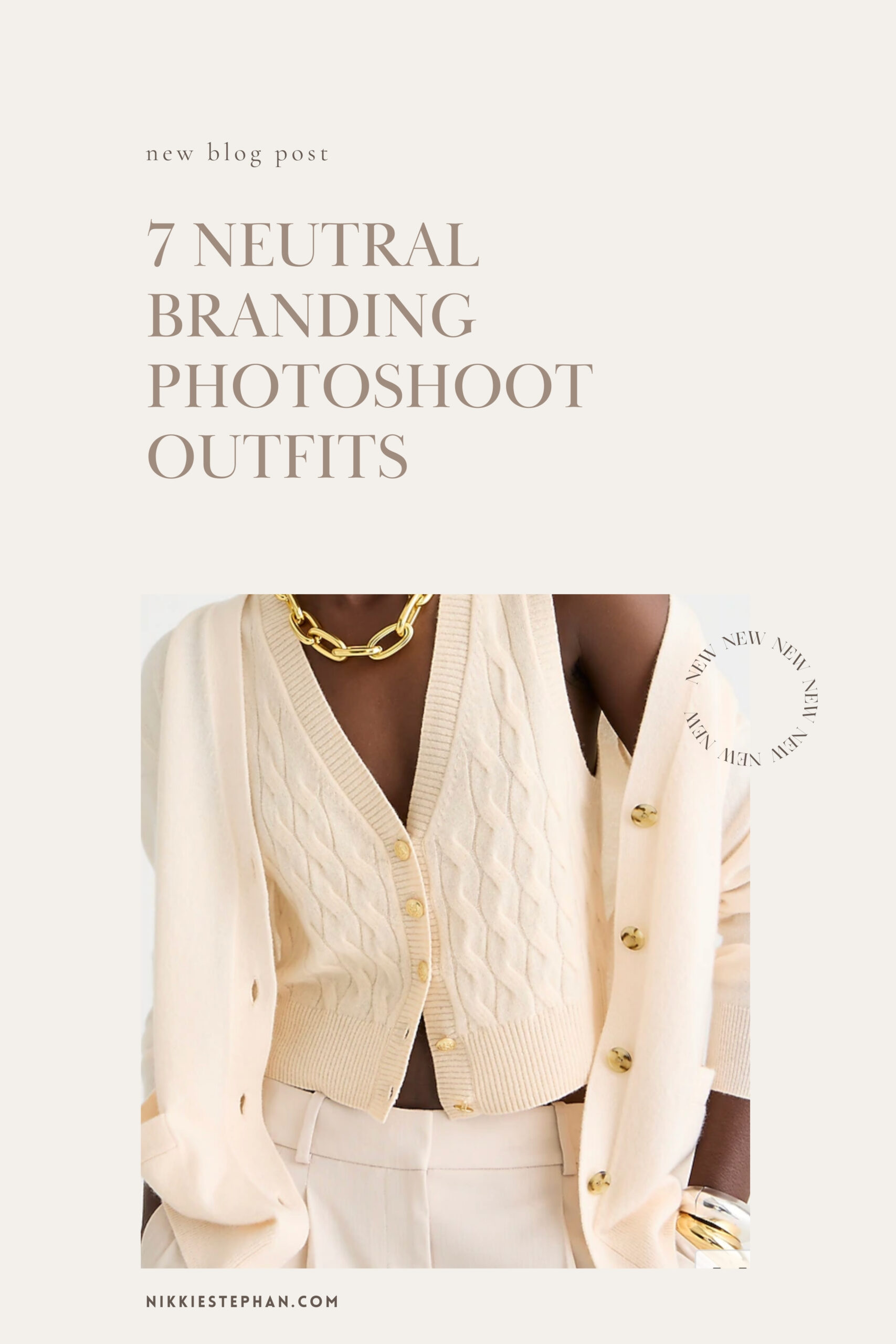 neutral branding shoot outfit