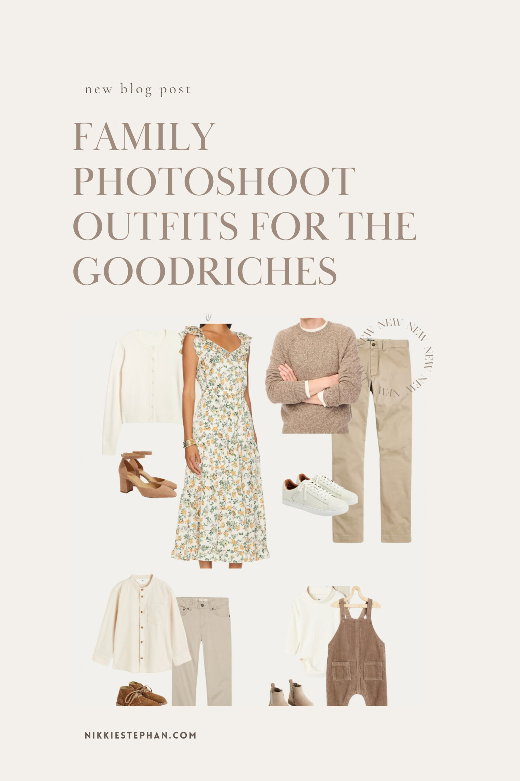 Family Photoshoot Outfits for The Goodriches